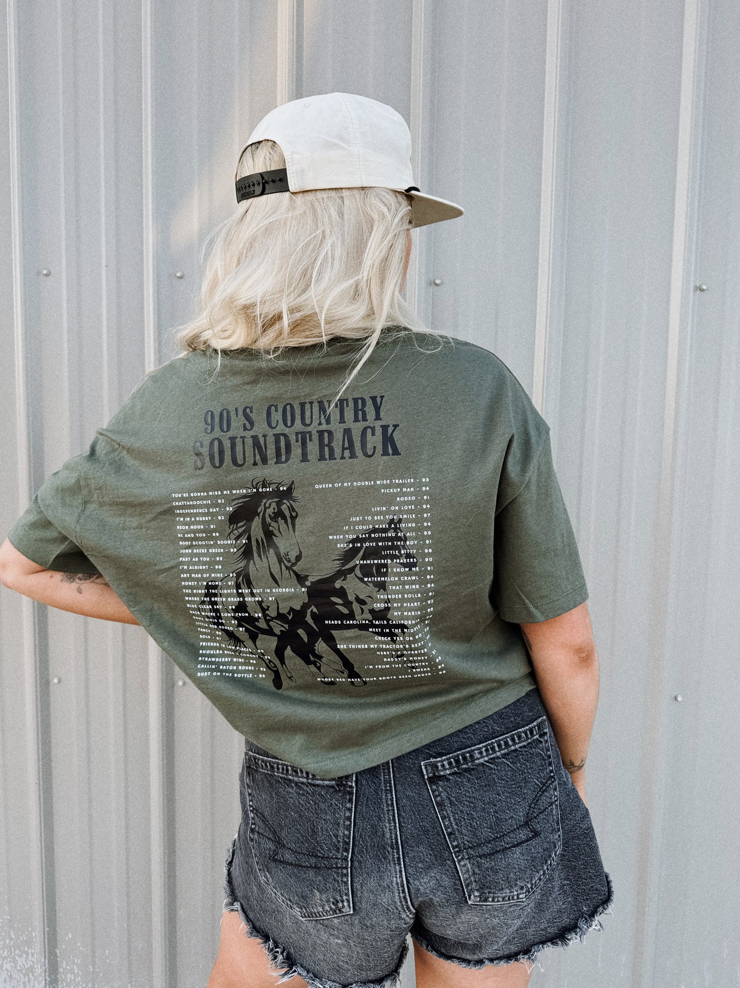 raised on 90’s country cropped tee