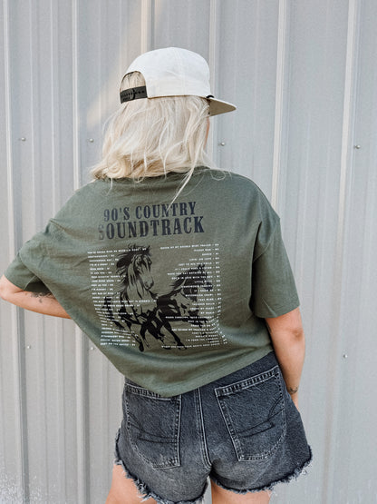 raised on 90’s country cropped tee