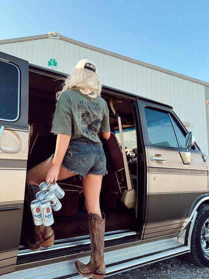 raised on 90’s country cropped tee