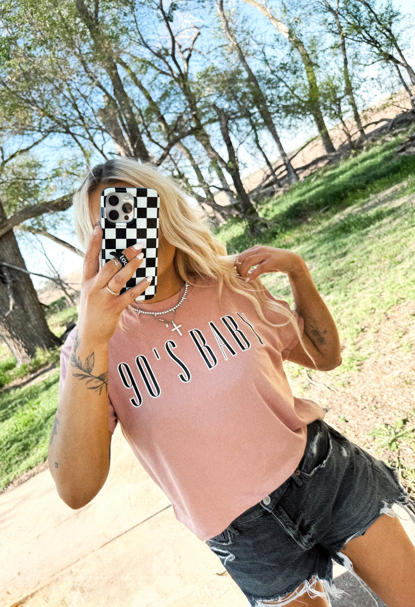 90’s baby cropped tee