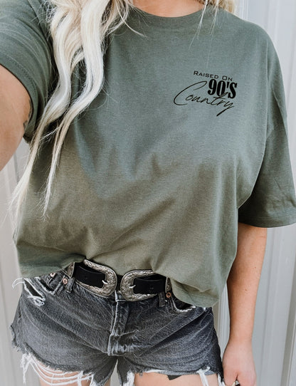 raised on 90’s country cropped tee